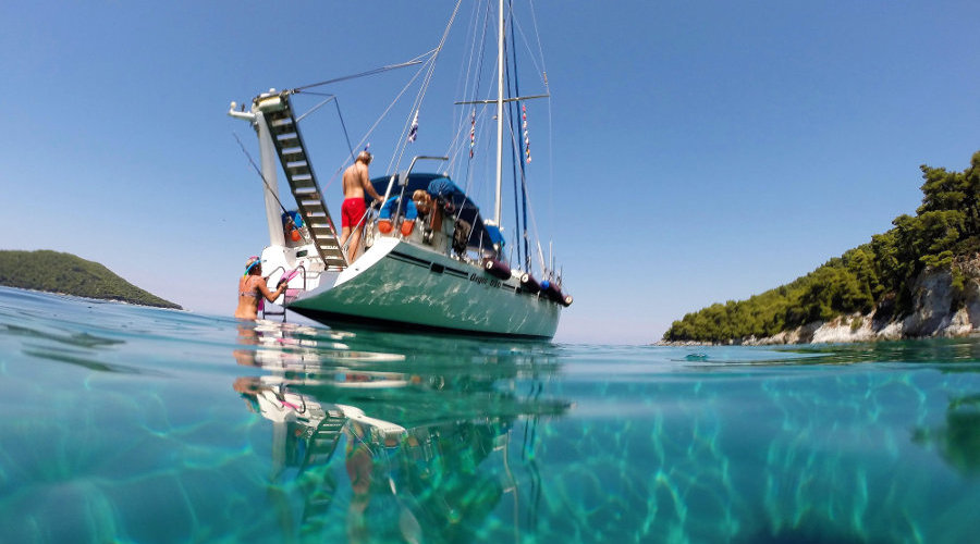 Sail along the coast of Kos